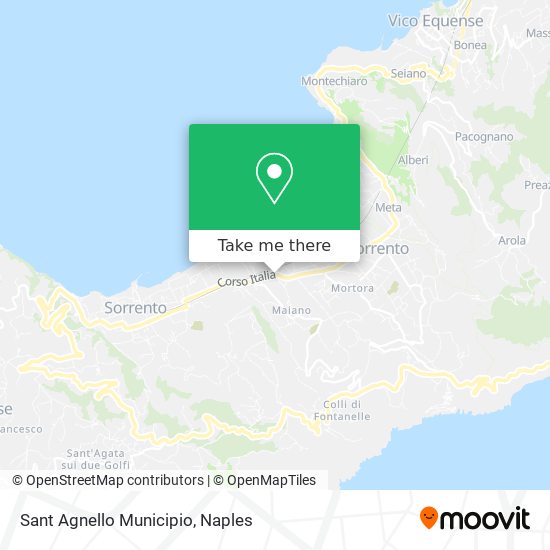 Sant Agnello Municipio map