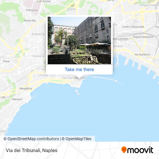 Via dei Tribunali map