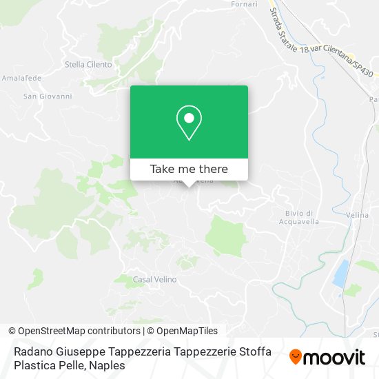 Radano Giuseppe Tappezzeria Tappezzerie Stoffa Plastica Pelle map