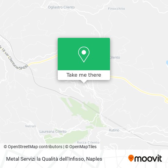 Metal Servizi la Qualità dell'Infisso map