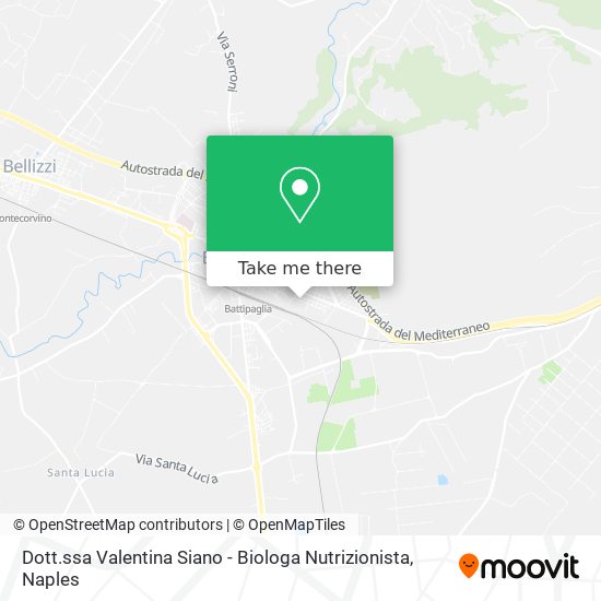 Dott.ssa Valentina Siano - Biologa Nutrizionista map