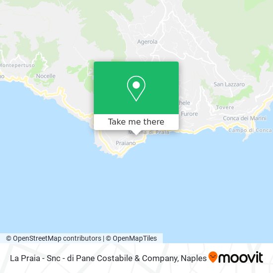 La Praia - Snc - di Pane Costabile & Company map