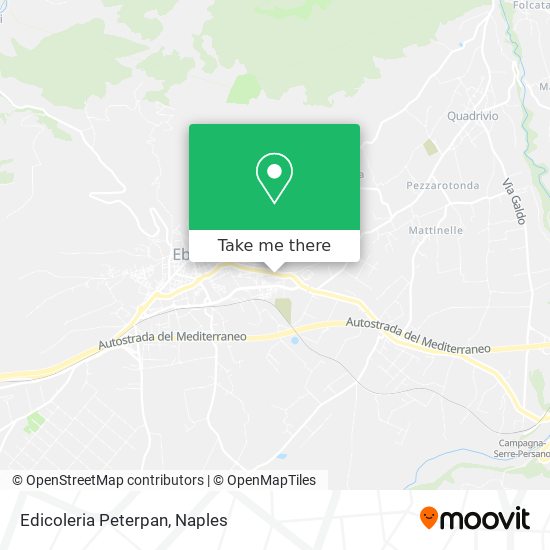 Edicoleria Peterpan map