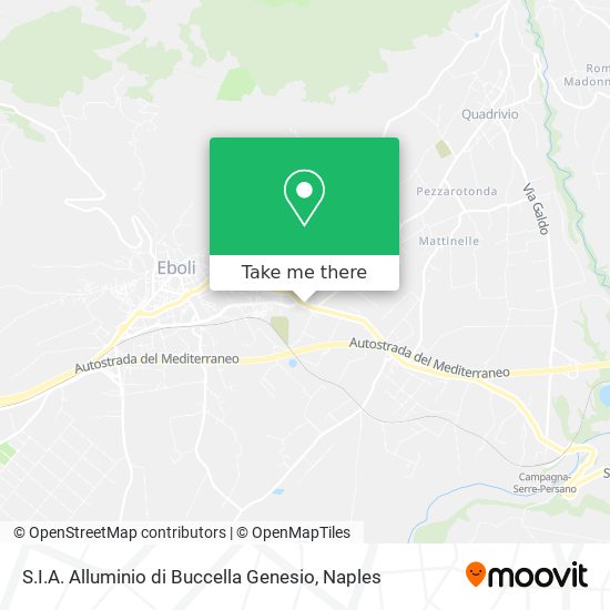 S.I.A. Alluminio di Buccella Genesio map