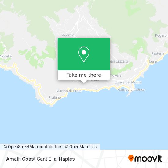 Amalfi Coast Sant'Elia map