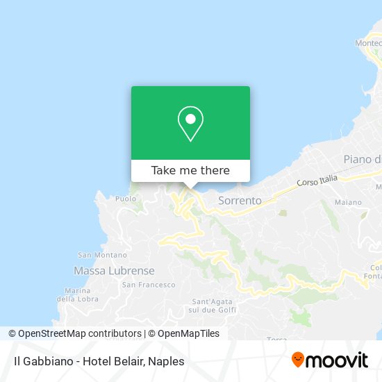 Il Gabbiano - Hotel Belair map
