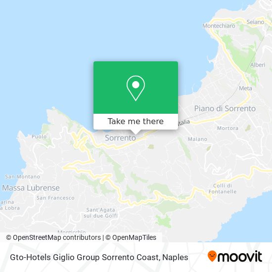Gto-Hotels Giglio Group Sorrento Coast map
