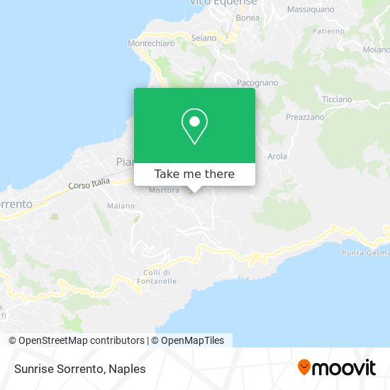 Sunrise Sorrento map