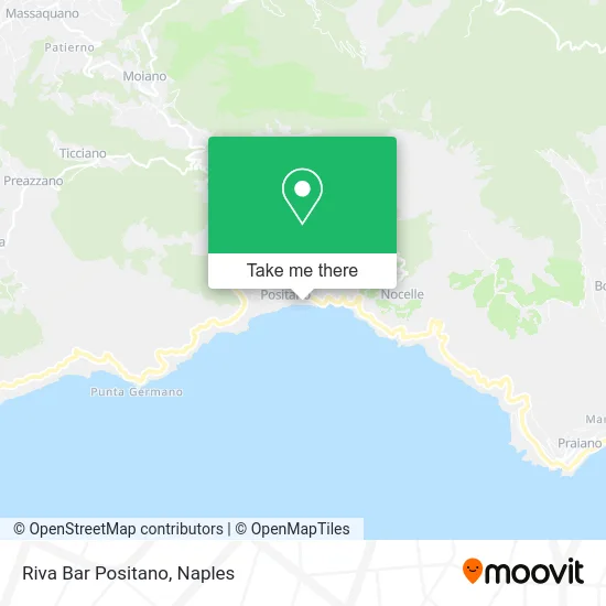 Riva Bar Positano map
