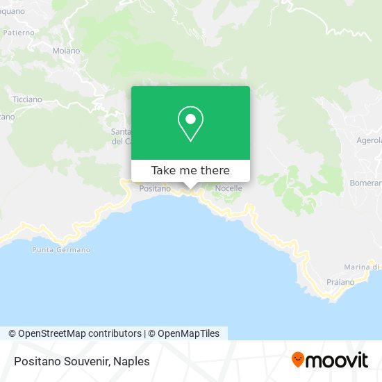 Positano Souvenir map