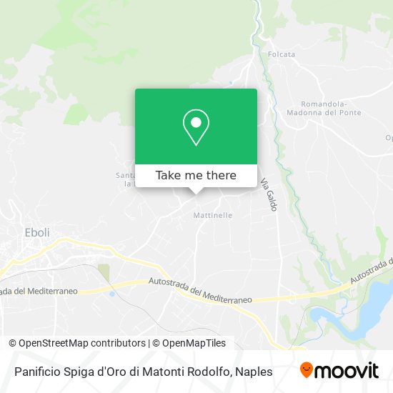Panificio Spiga d'Oro di Matonti Rodolfo map