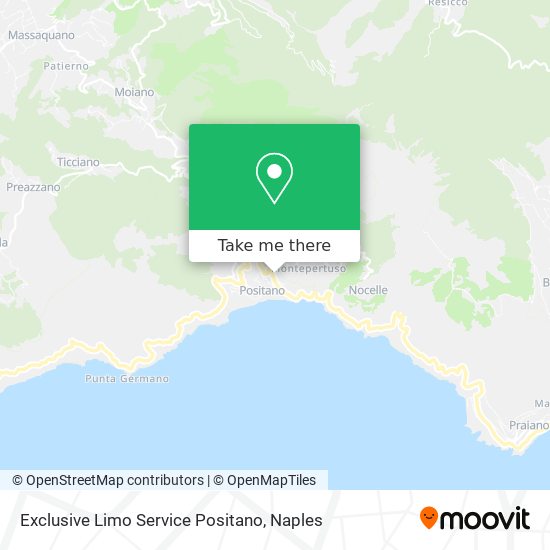 Exclusive Limo Service Positano map