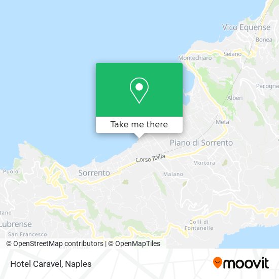 Hotel Caravel map