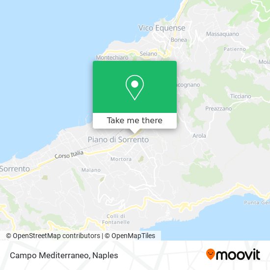 Campo Mediterraneo map