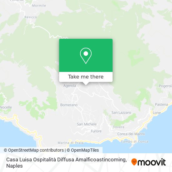 Casa Luisa Ospitalità Diffusa Amalficoastincoming map