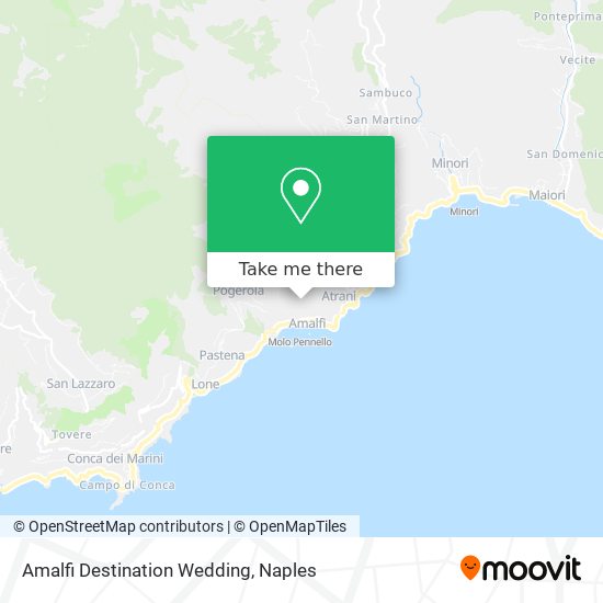 Amalfi Destination Wedding map