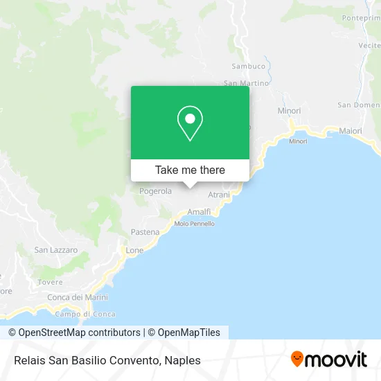 Relais San Basilio Convento map