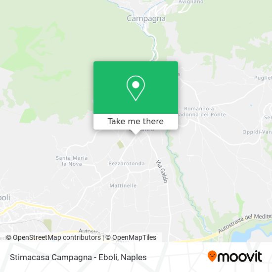 Stimacasa Campagna - Eboli map