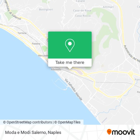 Moda e Modi Salerno map