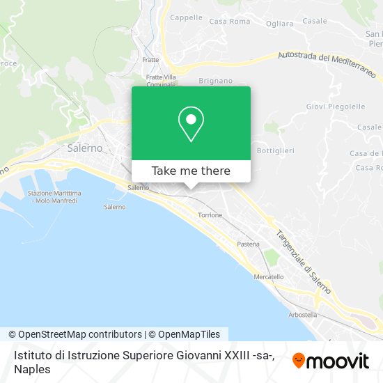 Istituto di Istruzione Superiore Giovanni XXIII -sa- map