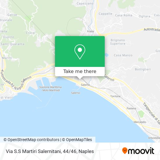 Via S.S Martiri Salernitani, 44 / 46 map