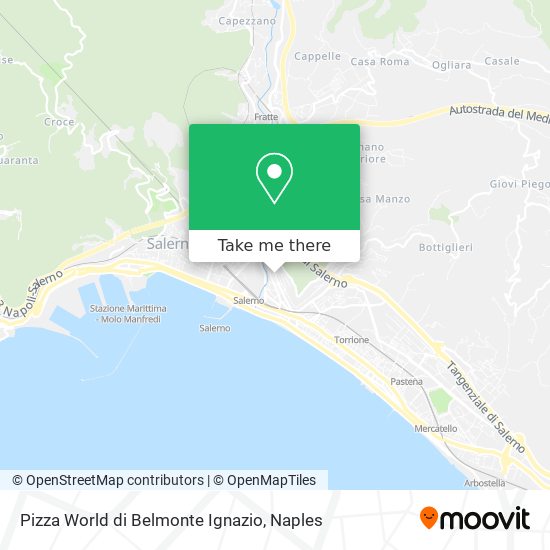 Pizza World di Belmonte Ignazio map