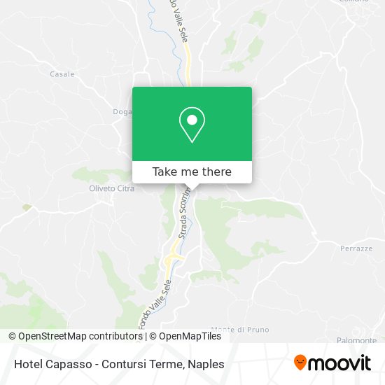 Hotel Capasso - Contursi Terme map