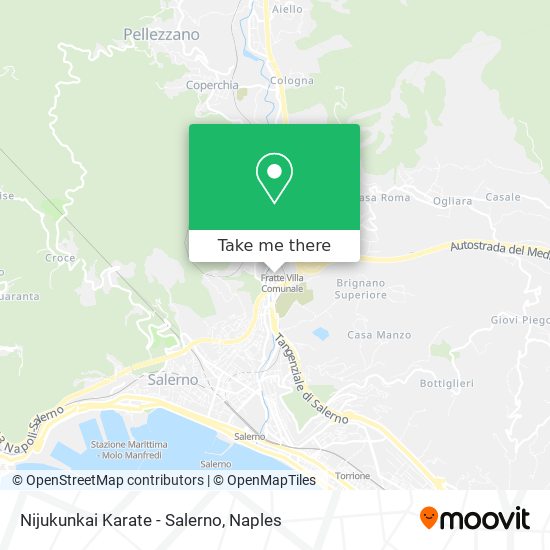 Nijukunkai Karate - Salerno map