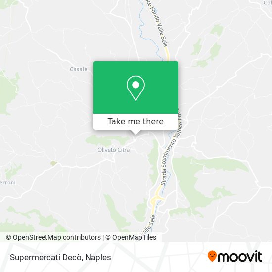Supermercati Decò map