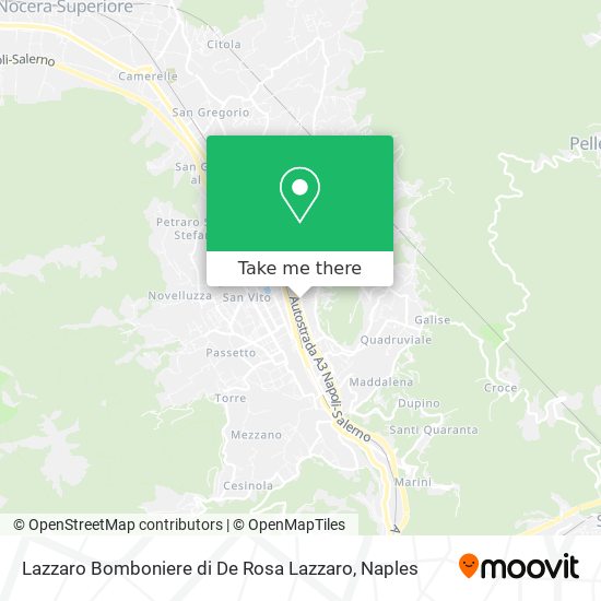 Lazzaro Bomboniere di De Rosa Lazzaro map