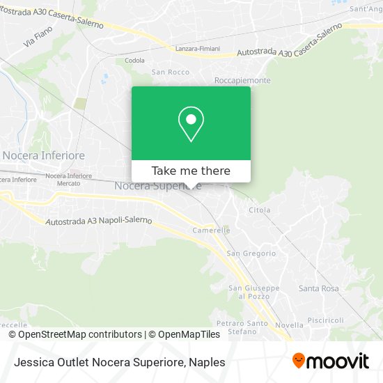 Jessica Outlet Nocera Superiore map