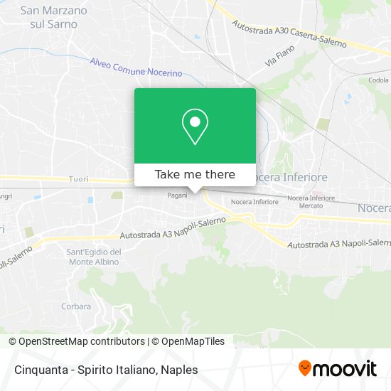 Cinquanta - Spirito Italiano map