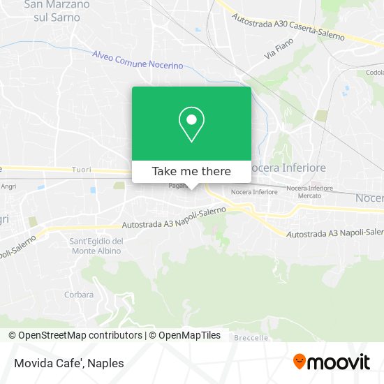 Movida Cafe' map