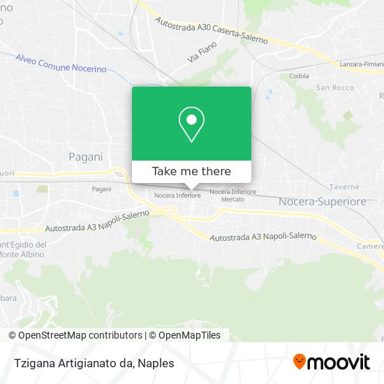Tzigana Artigianato da map
