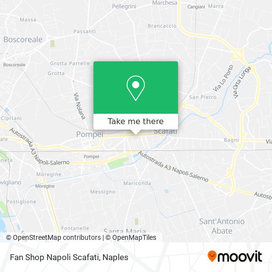 Fan Shop Napoli Scafati map
