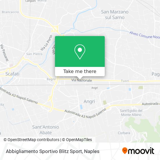 Abbigliamento Sportivo Blitz Sport map