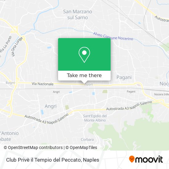 Club Privè il Tempio del Peccato map