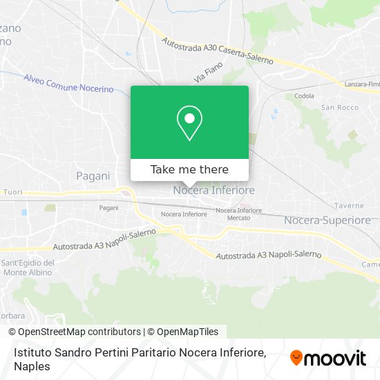 Istituto Sandro Pertini Paritario Nocera Inferiore map