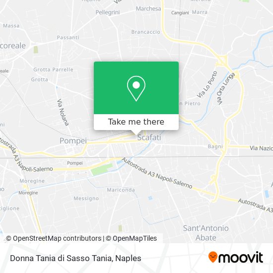 Donna Tania di Sasso Tania map