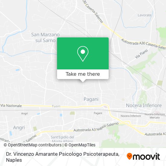 Dr. Vincenzo Amarante Psicologo Psicoterapeuta map