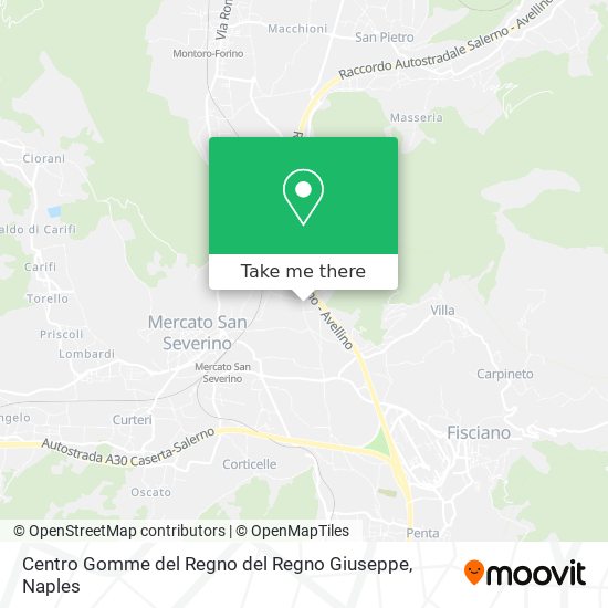Centro Gomme del Regno del Regno Giuseppe map