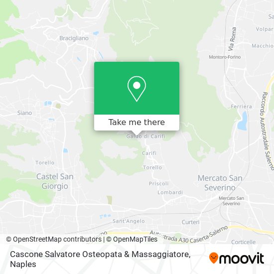 Cascone Salvatore Osteopata & Massaggiatore map