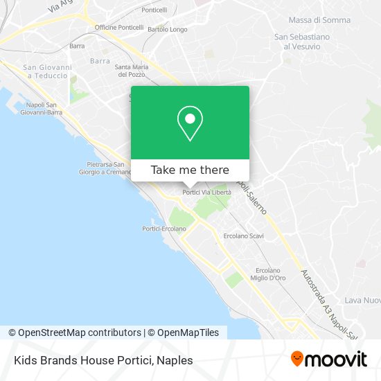 Kids Brands House Portici map