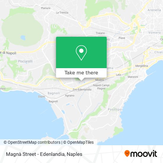 Magnà Street - Edenlandia map