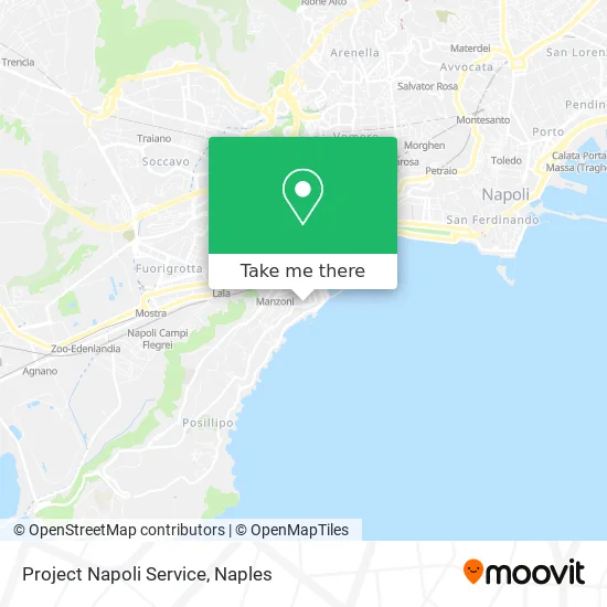 Project Napoli Service map