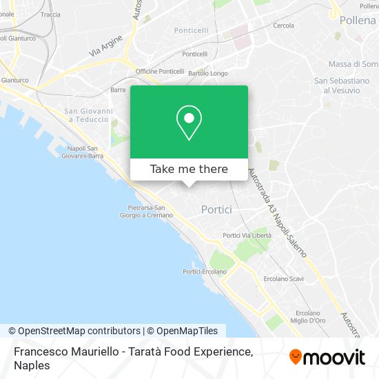Francesco Mauriello - Taratà Food Experience map