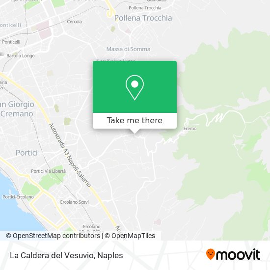 La Caldera del Vesuvio map