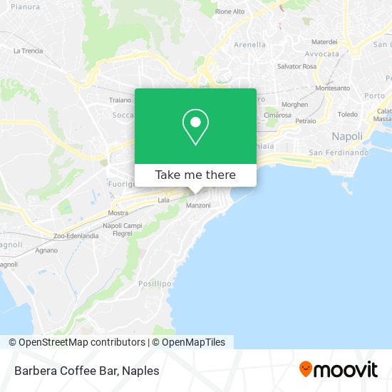 Barbera Coffee Bar map