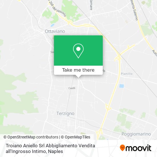 Troiano Aniello Srl Abbigliamento Vendita all'Ingrosso Intimo map