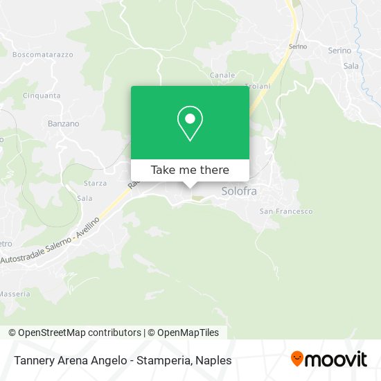 Tannery Arena Angelo - Stamperia map